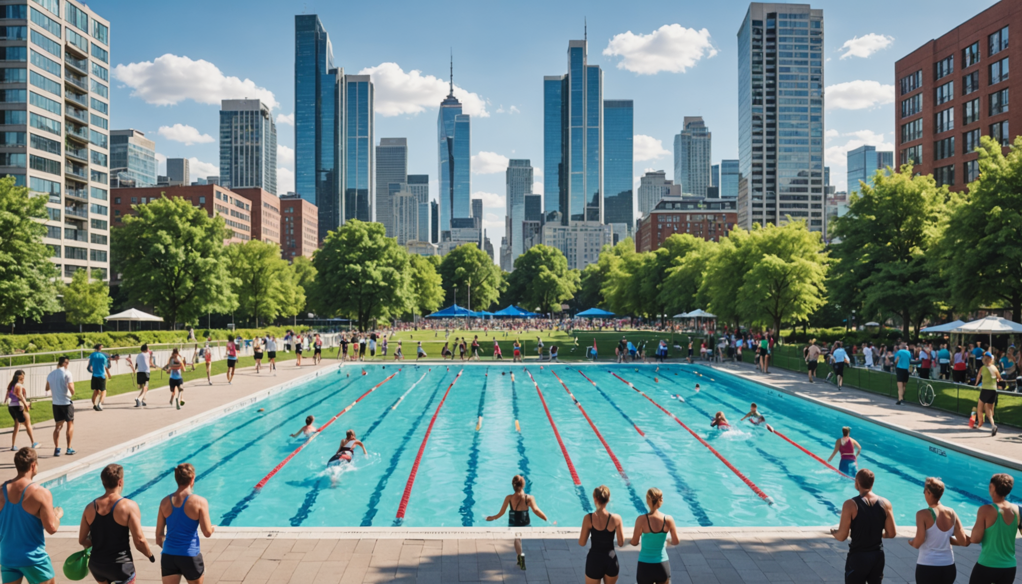 Bouger en ville : piscines- pistes et circuits running