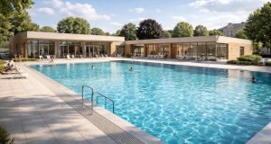 découvrez comment aménager une piscine municipale à gray avec un carrelage antidérapant pour assurer la sécurité, ainsi que des vestiaires modulaires pour un confort optimal des usagers.