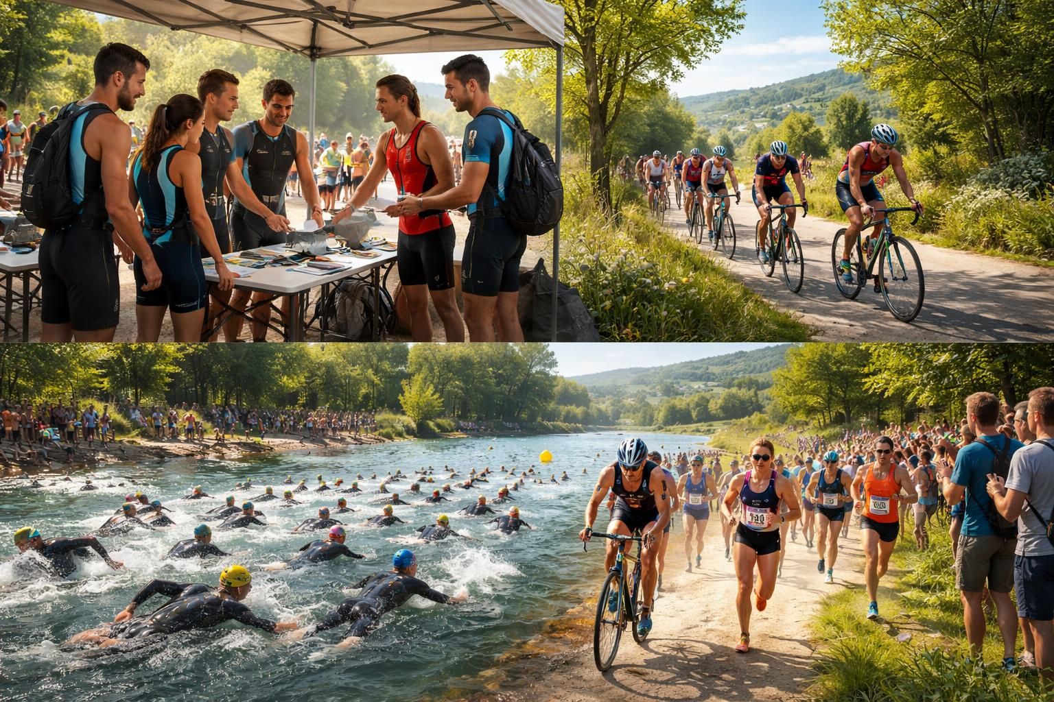 Participer au triathlon du Val de Gray avec inscription anticipée et tarifs groupés avantageux