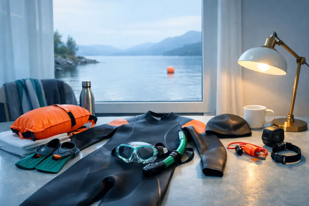 Nager en eau libre : combinaison, sécurité, respiration